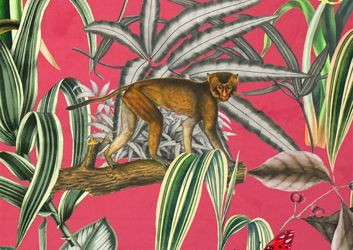 Barbados, Flamingo Pink - Motorised Roman Blind - Image 7